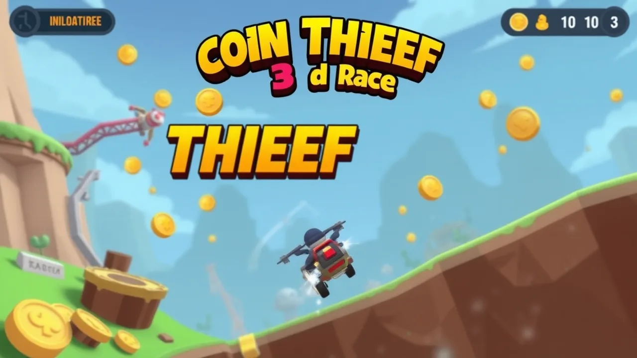 Thieving Fast in 3D: Coin Thief 3D Race image