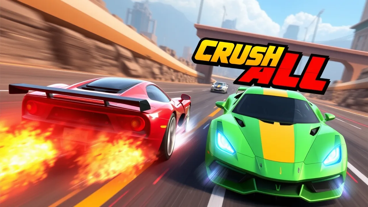 Derail Cars in Crush All Arcade Action or Crush All: Top 3D Online image