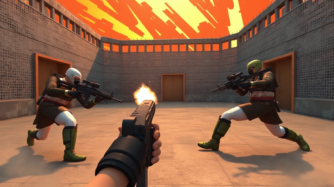 Skibidi Toilet vs Cameraman Sniper: A Deadly Prison Battle image