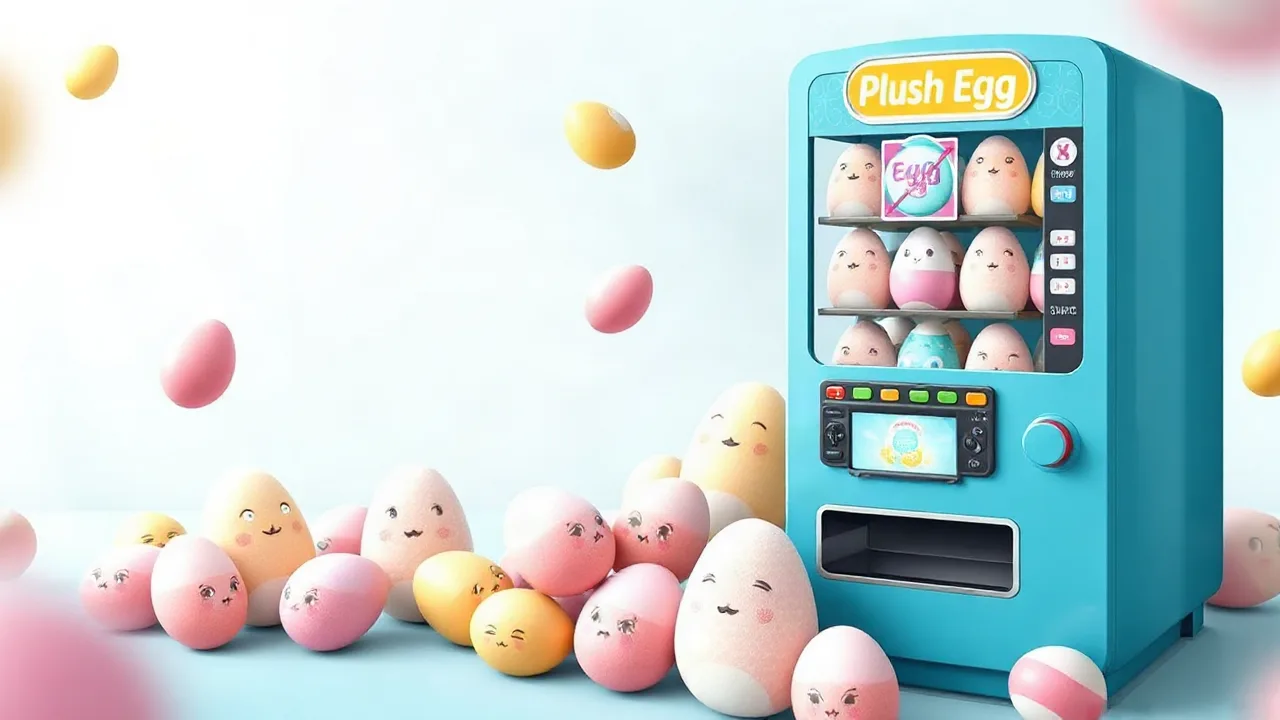 Win Plush Eggs with Plush Eggs Vending Machine image