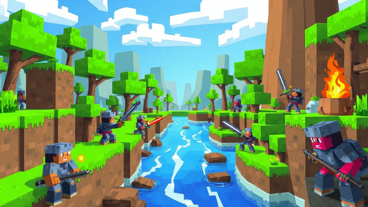 Battle for Survival in Friends Battle Swords Drawn image