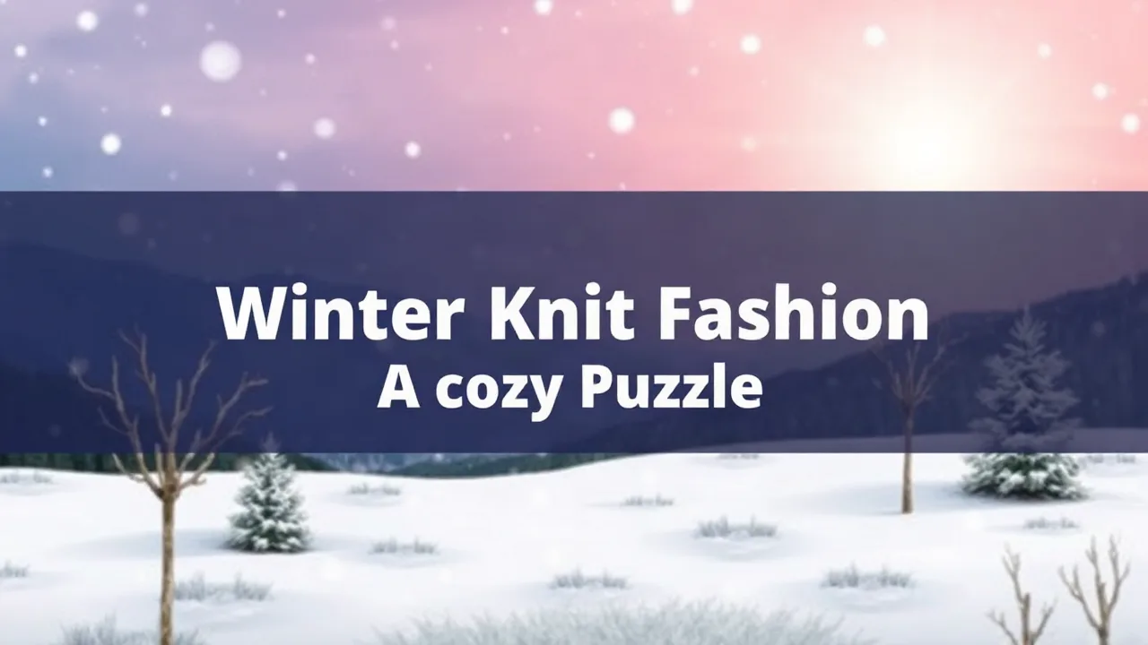 Winter Knit Fashion: A Cozy Puzzle image
