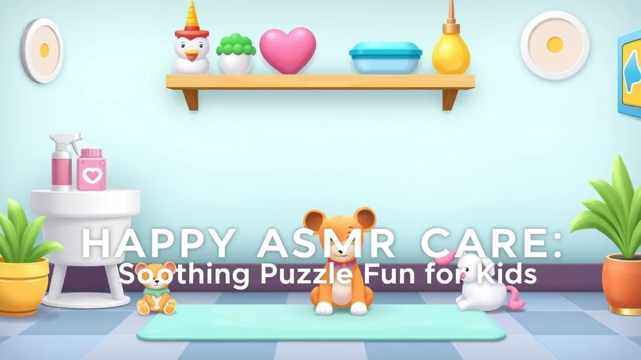 Happy ASMR Care: Soothing Puzzle Fun for Kids image
