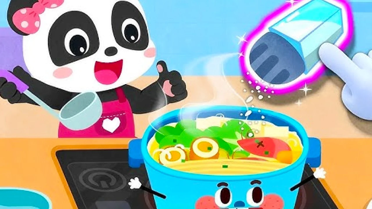 Baby Panda Magic Kitchen: Fun Fruits and Cooking Adventure image