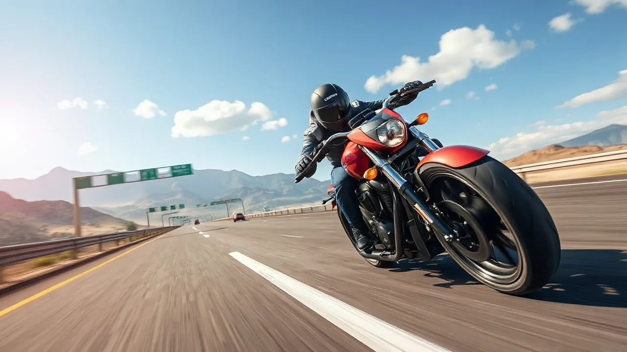 Highway Thrills: Bike Rider image