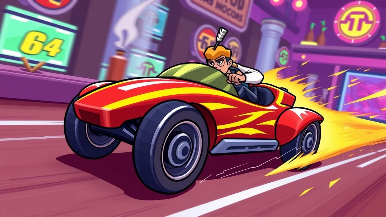 Racing to the Bar: Speedy Bartender's Thrilling Nitro Speed image