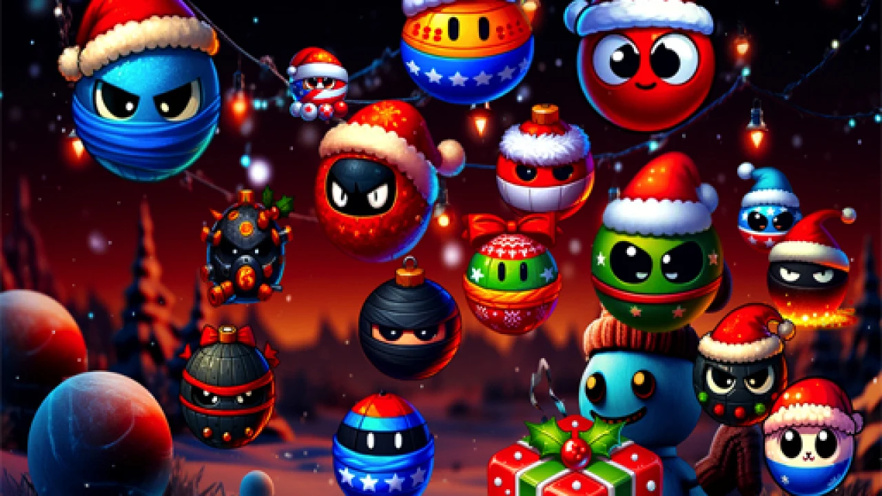 Christmas Rush : Red and Friend Balls Delights Kids of All Ages image