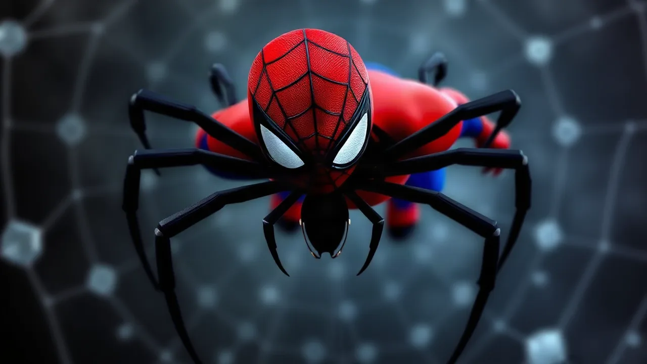 Spot the Spider in Hidden Difference image