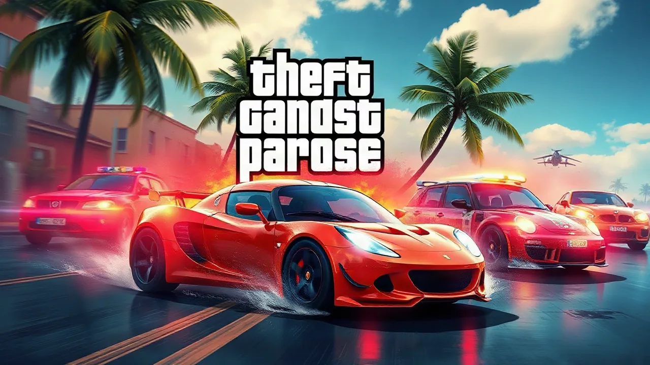 Crime Theft Gangster Paradise: High-Octane Action image