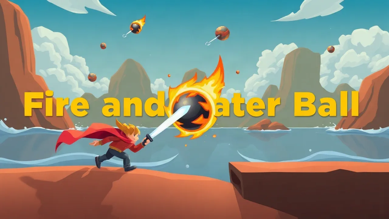 Fire and Water Ball: A Thrilling 2 Player Adventure image