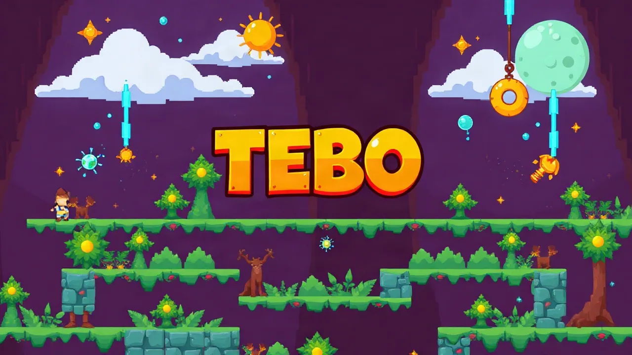 Tebo: A Challenging Puzzle Adventure image